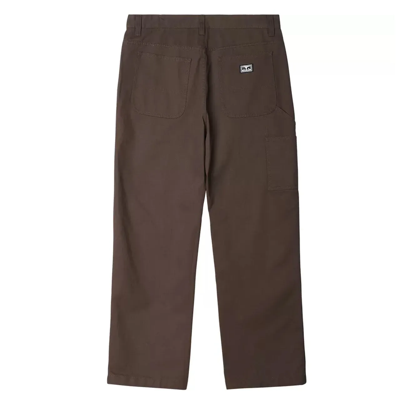 Flexible shape ReinforcedBeltLoops Obey Hardwork Carpenter Pant Dark Brown