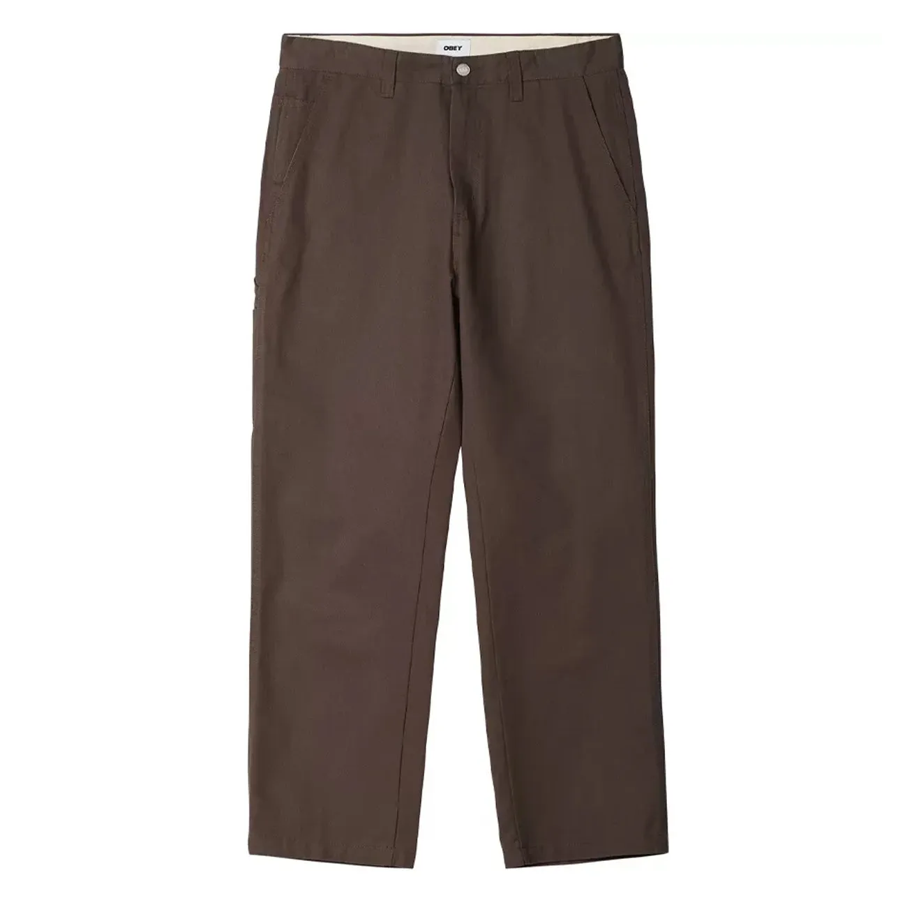 Obey Hardwork Carpenter Pant Dark Brown Everyday Must-have Durable Stitching
