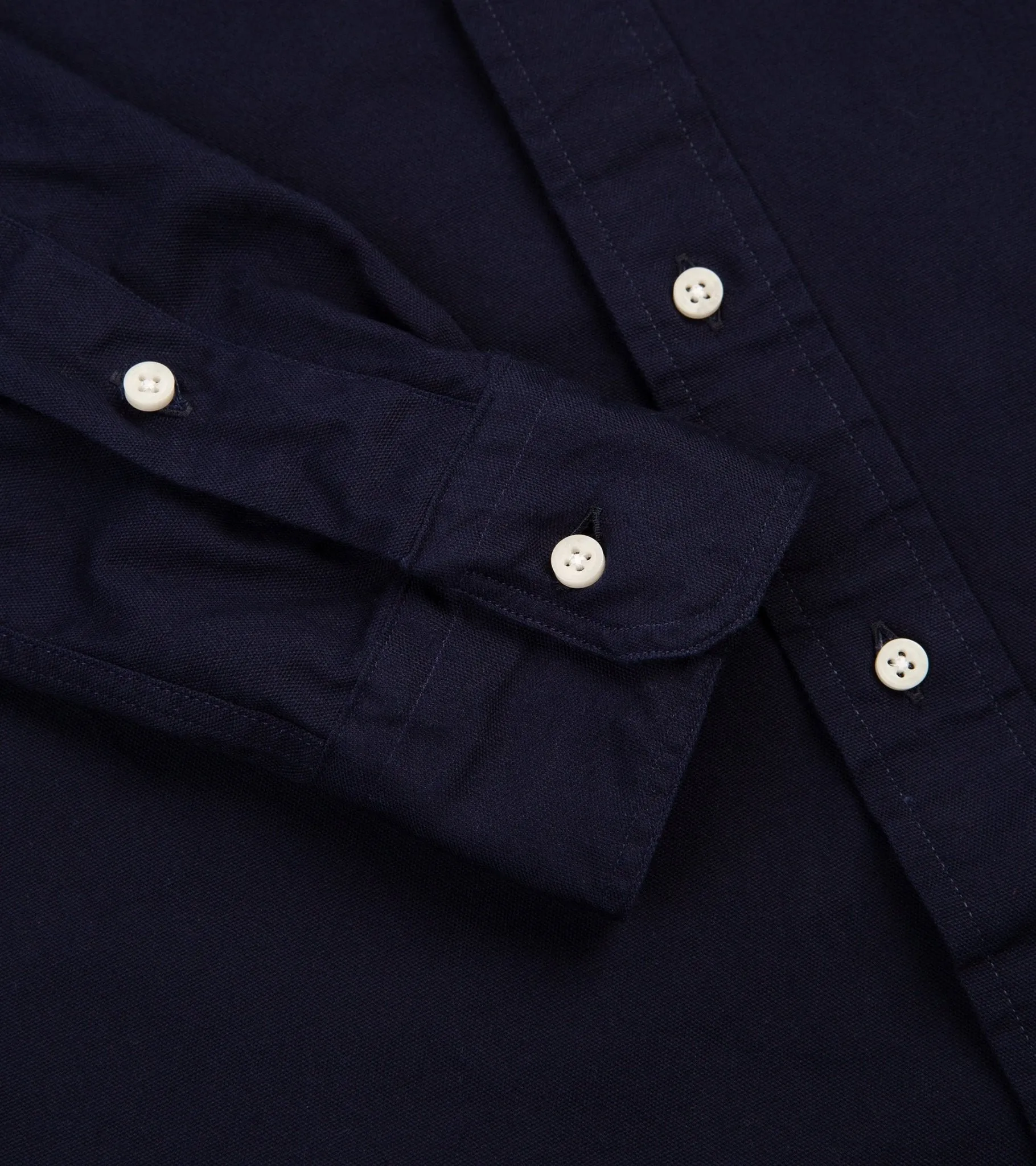 Job Interview High-Quality Material Gitman Vintage Oxford Shirt: Navy