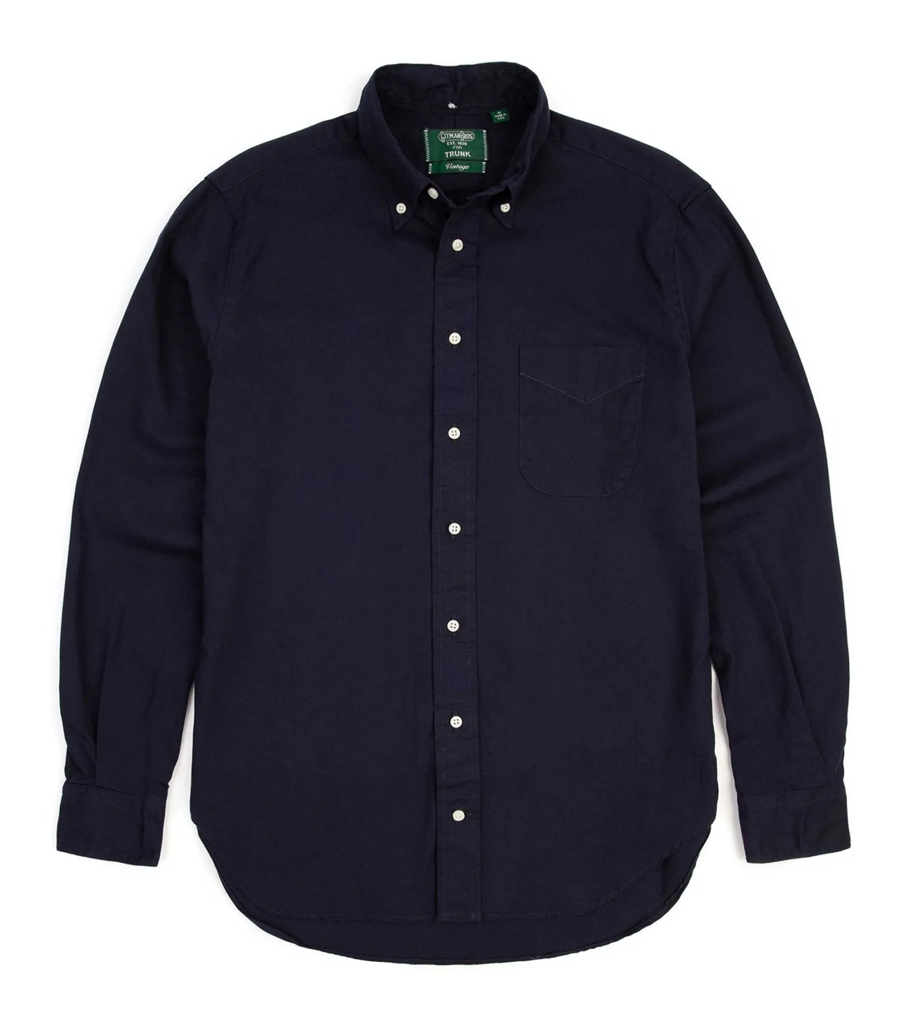 Gitman Vintage Oxford Shirt: Navy Rooftop Bar
