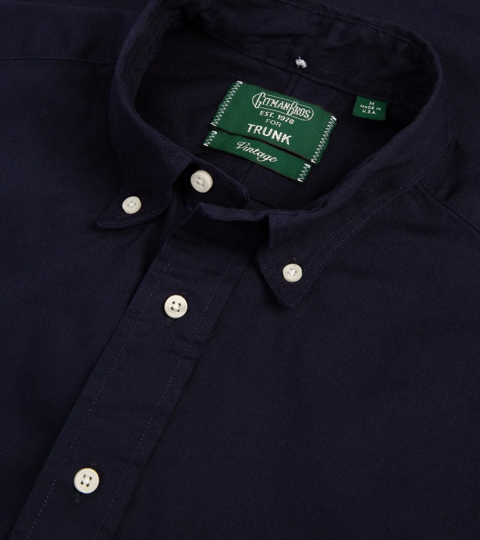 Wedding guest Seasonal Trend Gitman Vintage Oxford Shirt: Navy