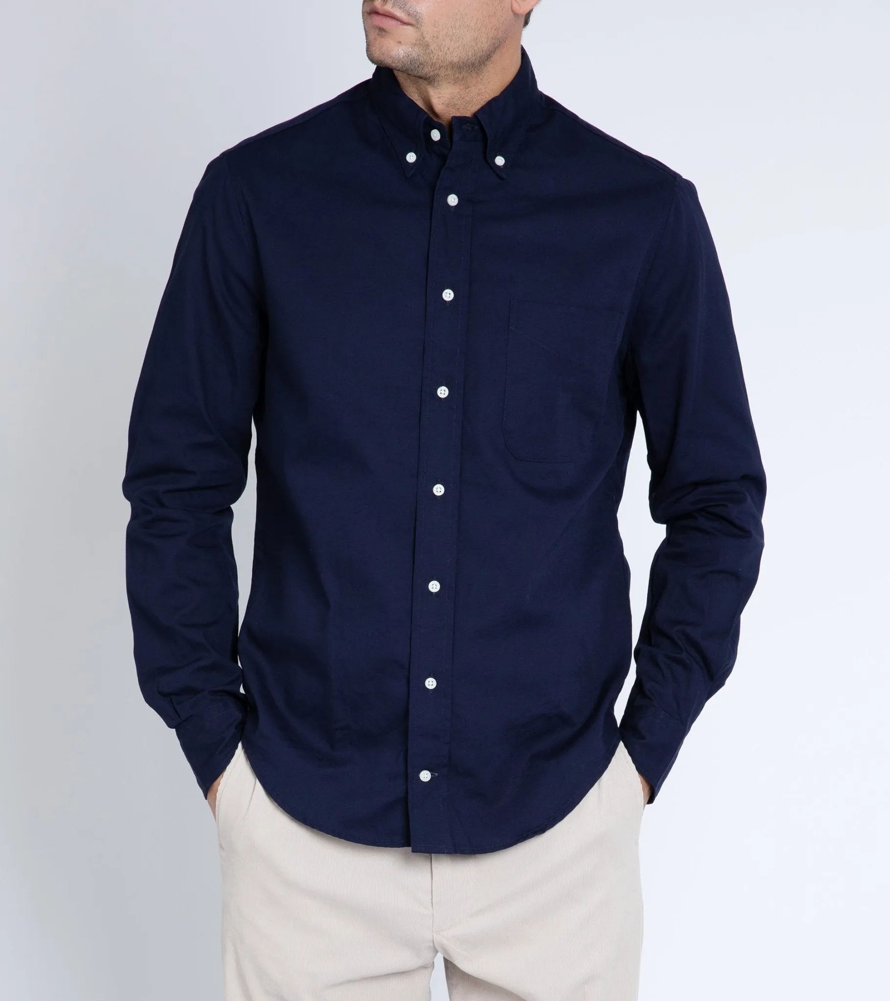 Gitman Vintage Oxford Shirt: Navy Budget Friendly Streetwear