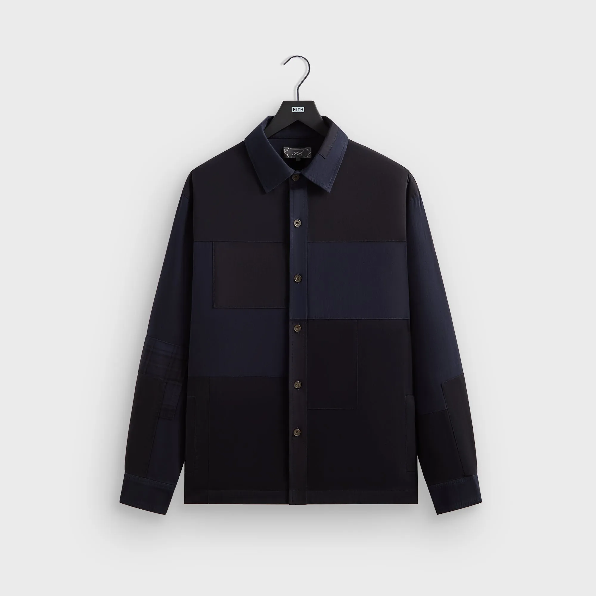 Kith Garment Dyed Isaiah Buttondown - Ink Auxiliary Attachment Points