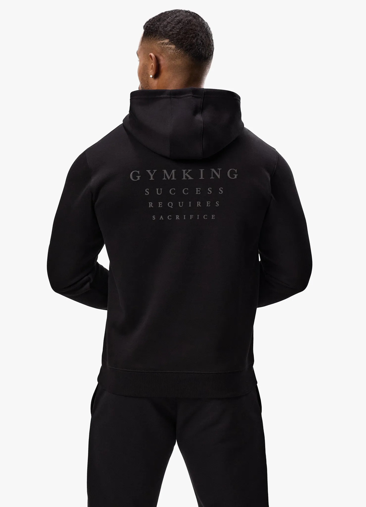 Gym King Sacrifice Hood - Black product fleece lining warmth