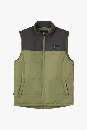 AdjustableHem Oneill Mens Vest Vista Quilted