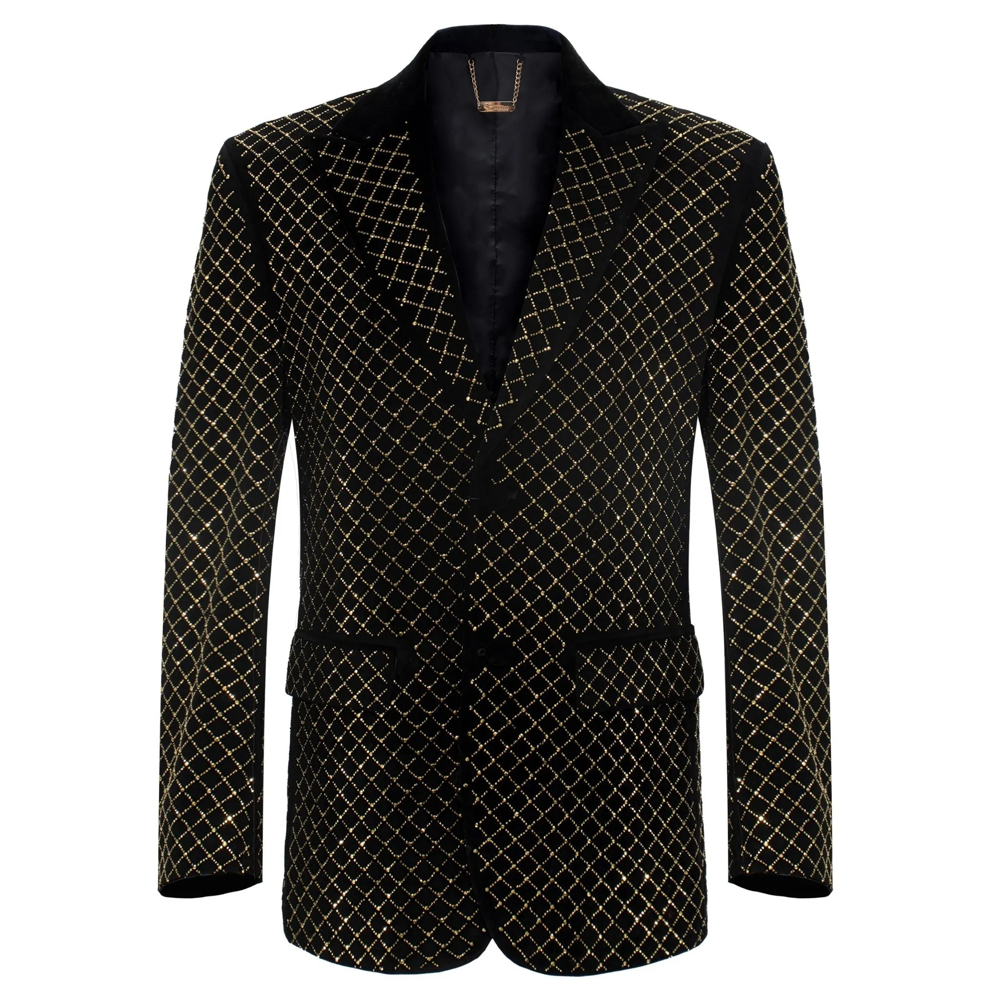 Opulent Outfit Blazer BLACK/GOLD Fit For Travel All Season Versatility