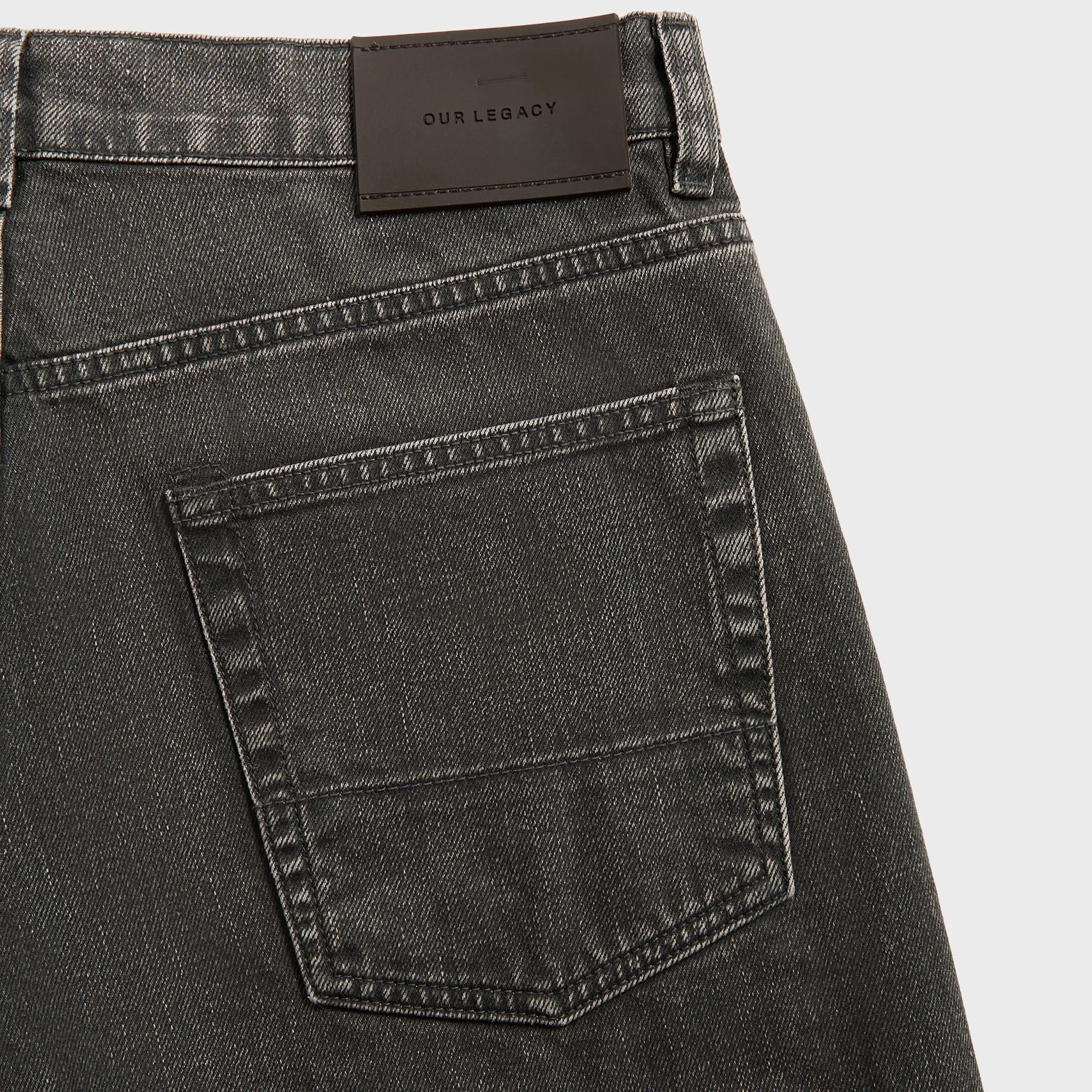 Our Legacy Third Cut Denim - Black Coated Wash Tailored Comfort Essential Piece