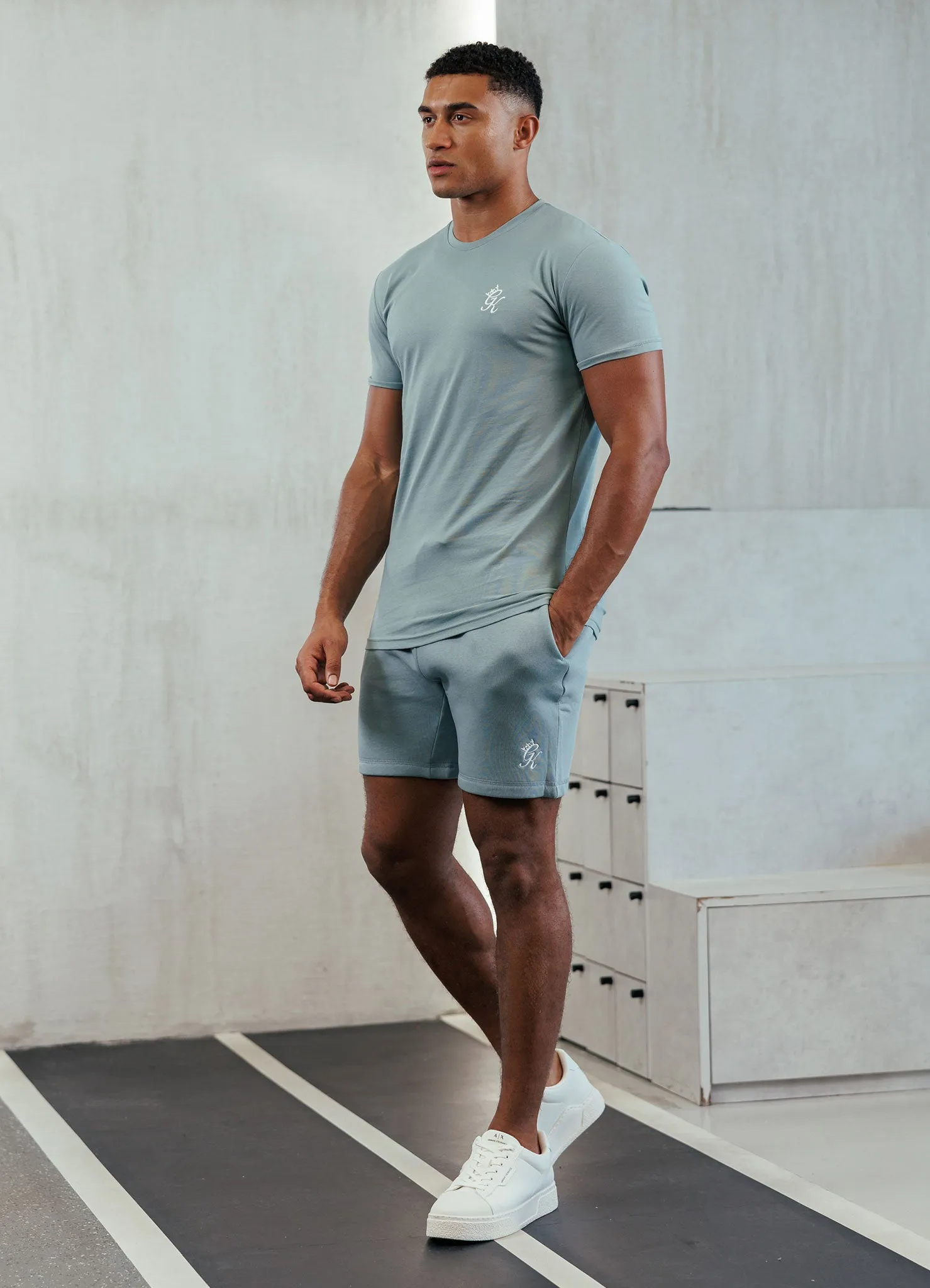 Chilly Day Wear Gym King Fundamental Jersey Tee - Smoke