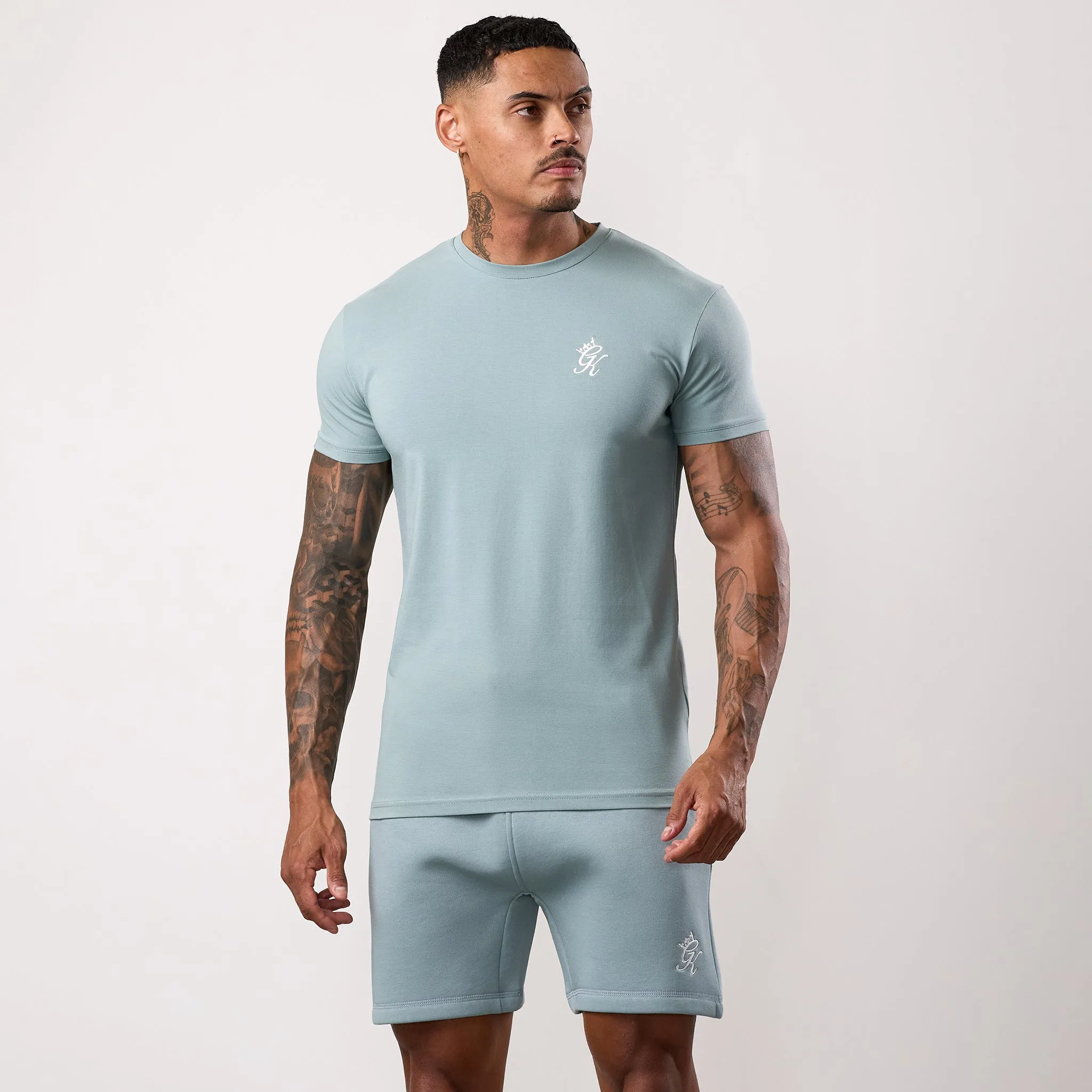 Gym King Fundamental Jersey Tee - Smoke Anti Shrinkage Treatment Double Stitched Hem