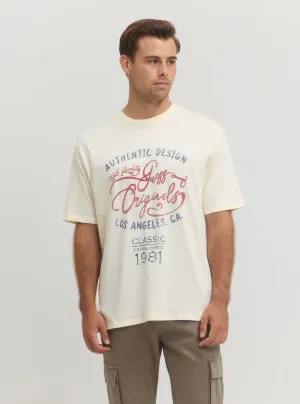 Street Smart Look Cozy Comfort Look Guess Originals Vintage Graphic Tee