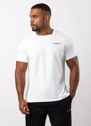Gym King Fundamental Linear Tee - White Layered Comfort