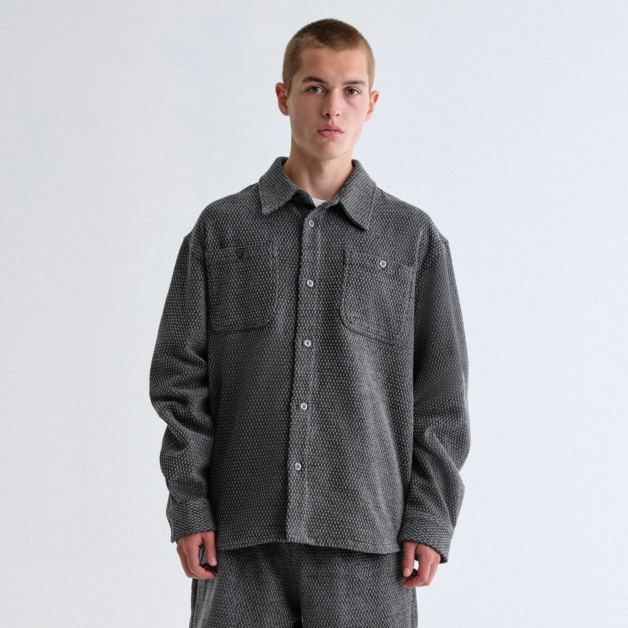 Modern Fit Kith Chenille Tweed Apollo Shirt - Machine