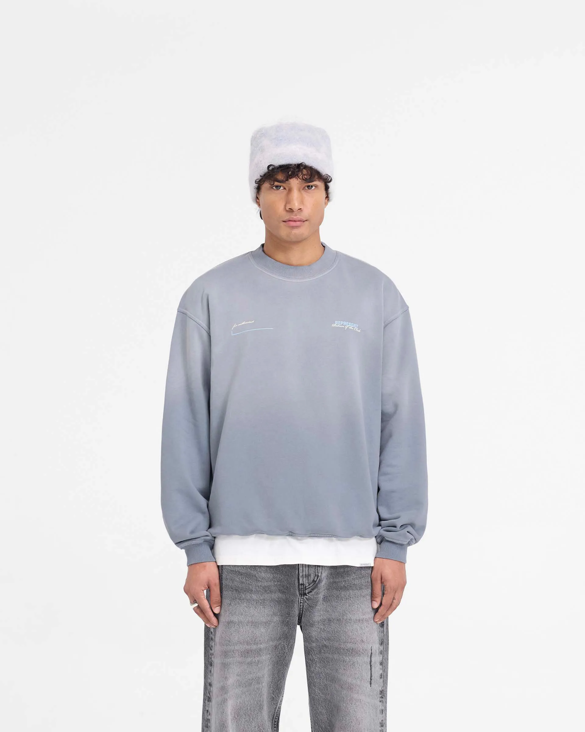 Poolside Relax active top Patron Of The Club Sweater - Washed Grey