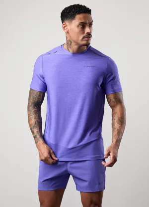 Durable Stitching Gym King Fusion Hybrid Tee - Grape