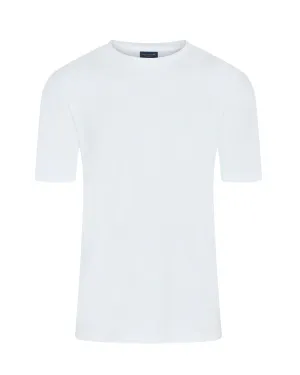 Paul & Shark Supima? Cotton Short Sleeve T-shirt (WHITE) Ethically Sourced Materials Anti Pilling Finish