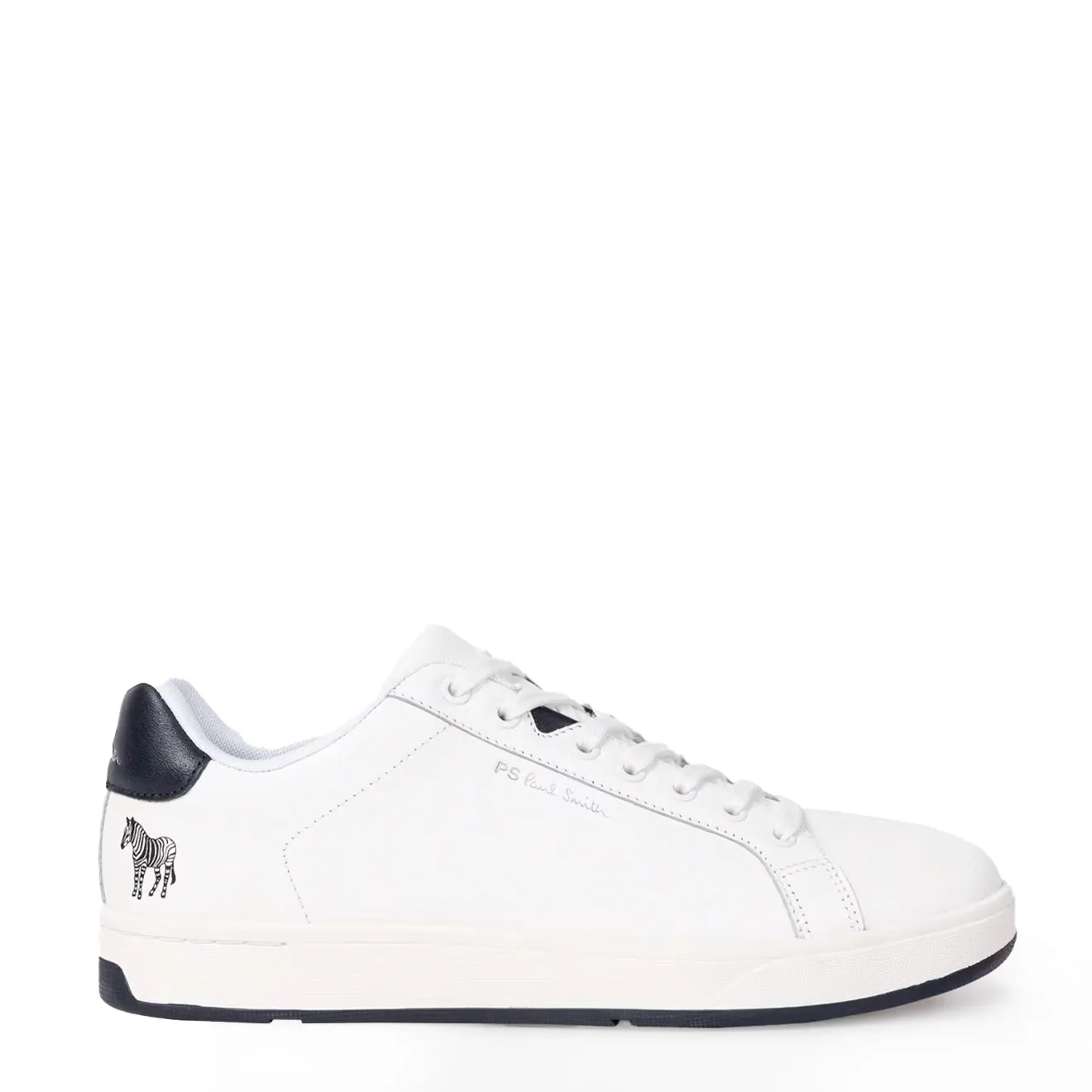 Paul Smith Albany Leather Zebra Trainers White Story Glow