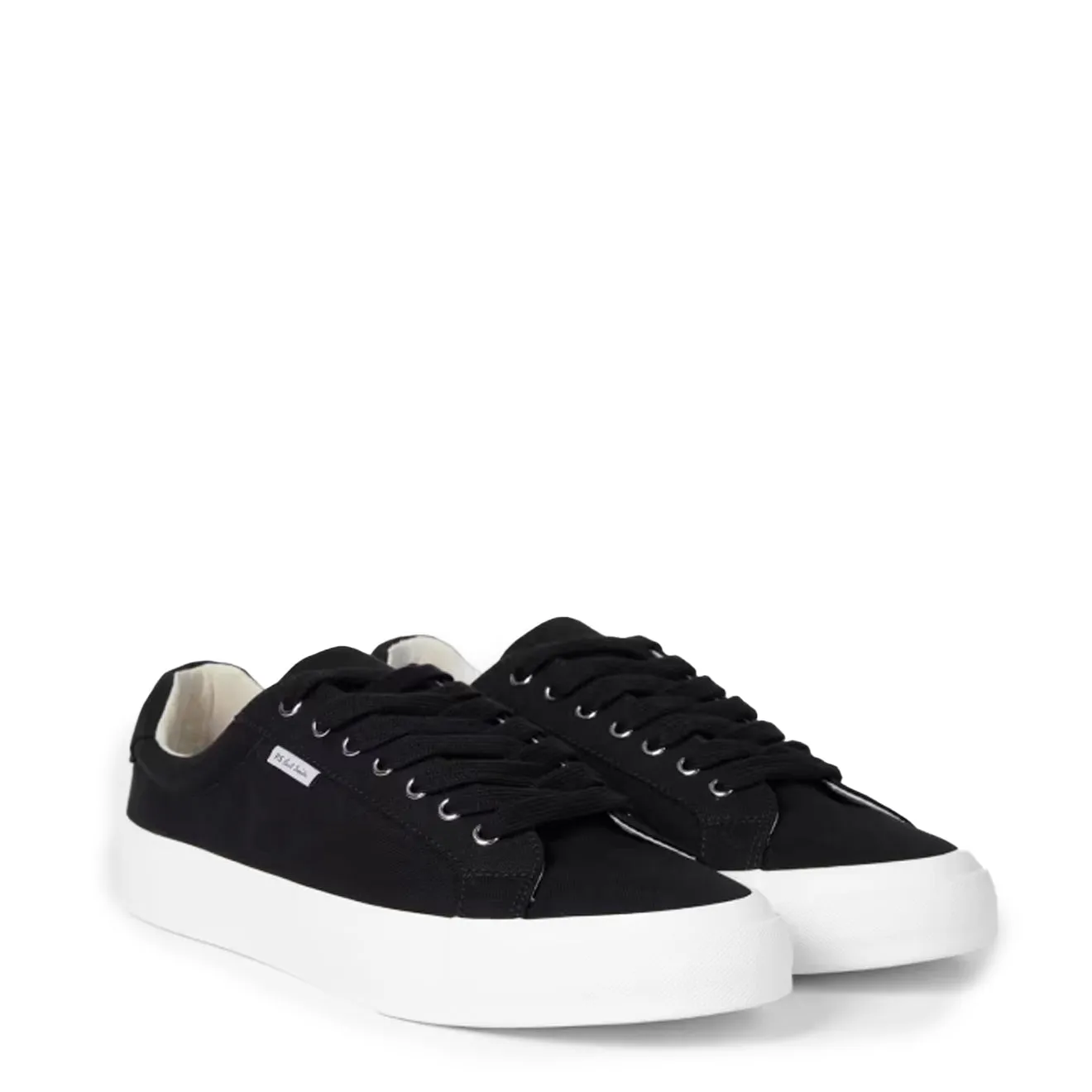 Long Move Slip Resistant Paul Smith Amos Canvas Trainers Black