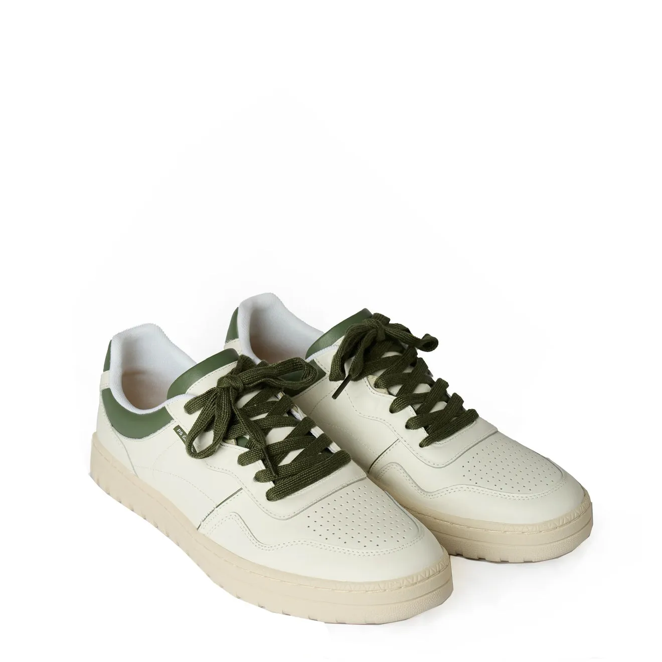 Feather Light Modern Commuters Paul Smith Mens Shoe Ellis Green Spoiler White