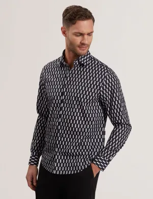 PEARSO | BLACK color block Warm Layers