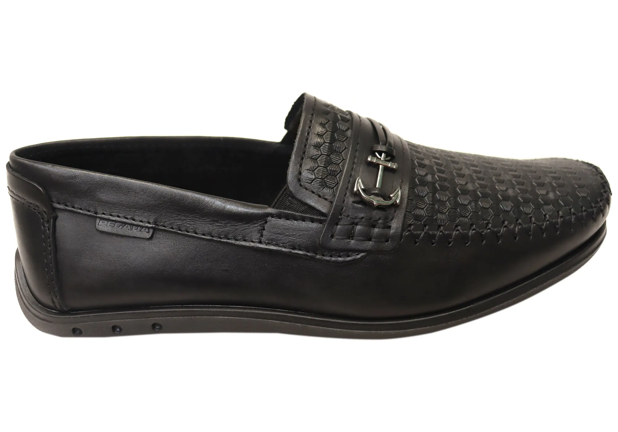 Street Safe Pegada Casper Mens Comfortable Leather Loafers Shoes Made In Brazil