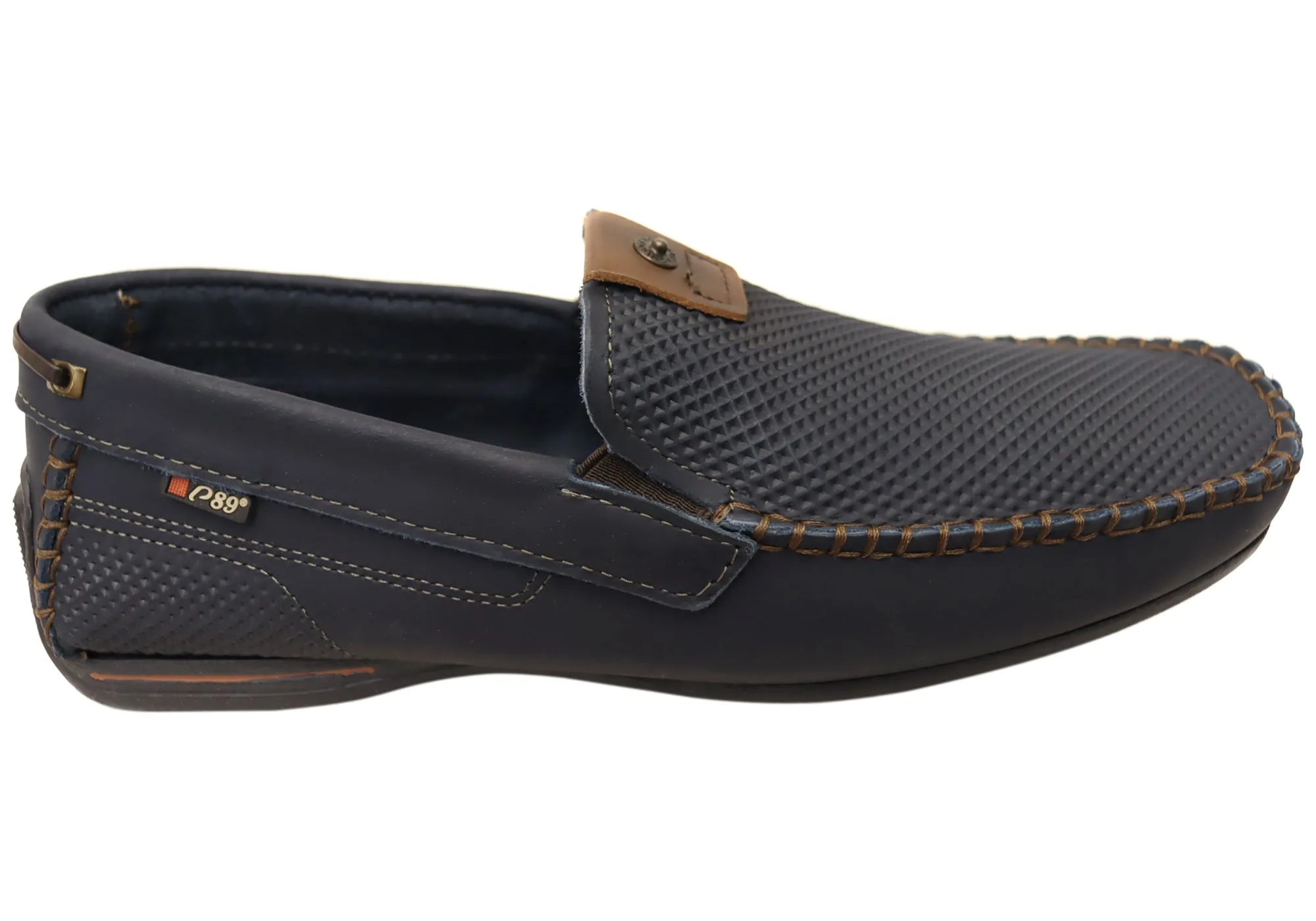 Smart Casual Function First Pegada Collie Mens Comfortable Leather Loafers Shoes Made In Brazil