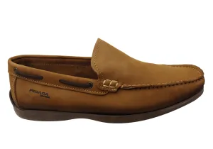 Pegada Harbour Mens Comfortable Leather Loafers Shoes Made In Brazil Effortless Style