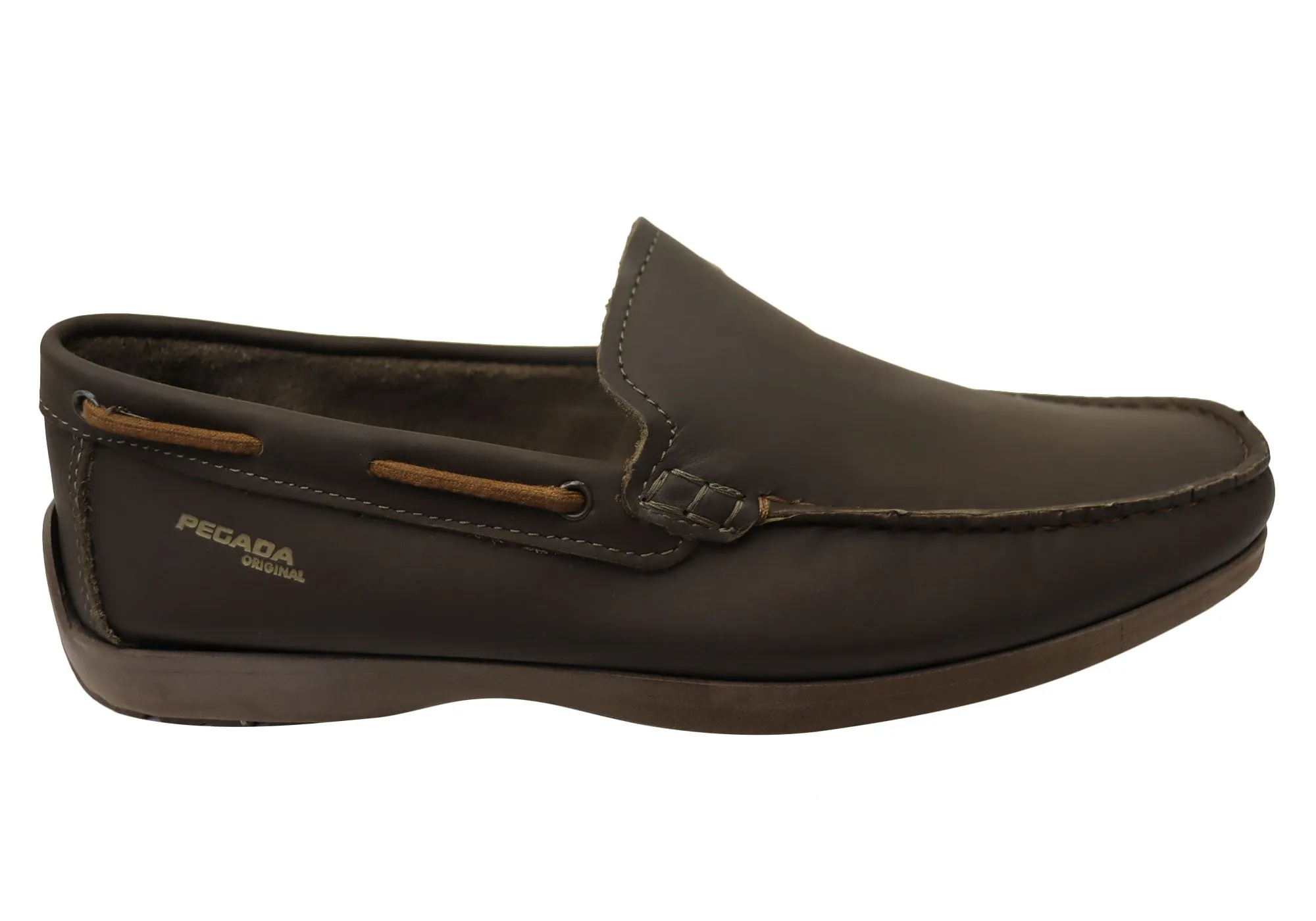 Youth Edge Pegada Harbour Mens Comfortable Leather Loafers Shoes Made In Brazil