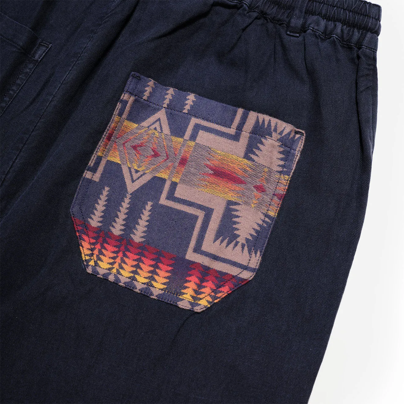 Smart Motion Pendleton Utility Patchwork Pants Navy
