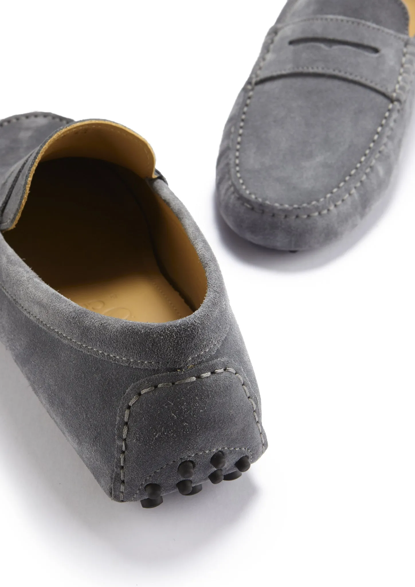 Open Step Comfy Motion Penny Driving Loafers, slate grey suede