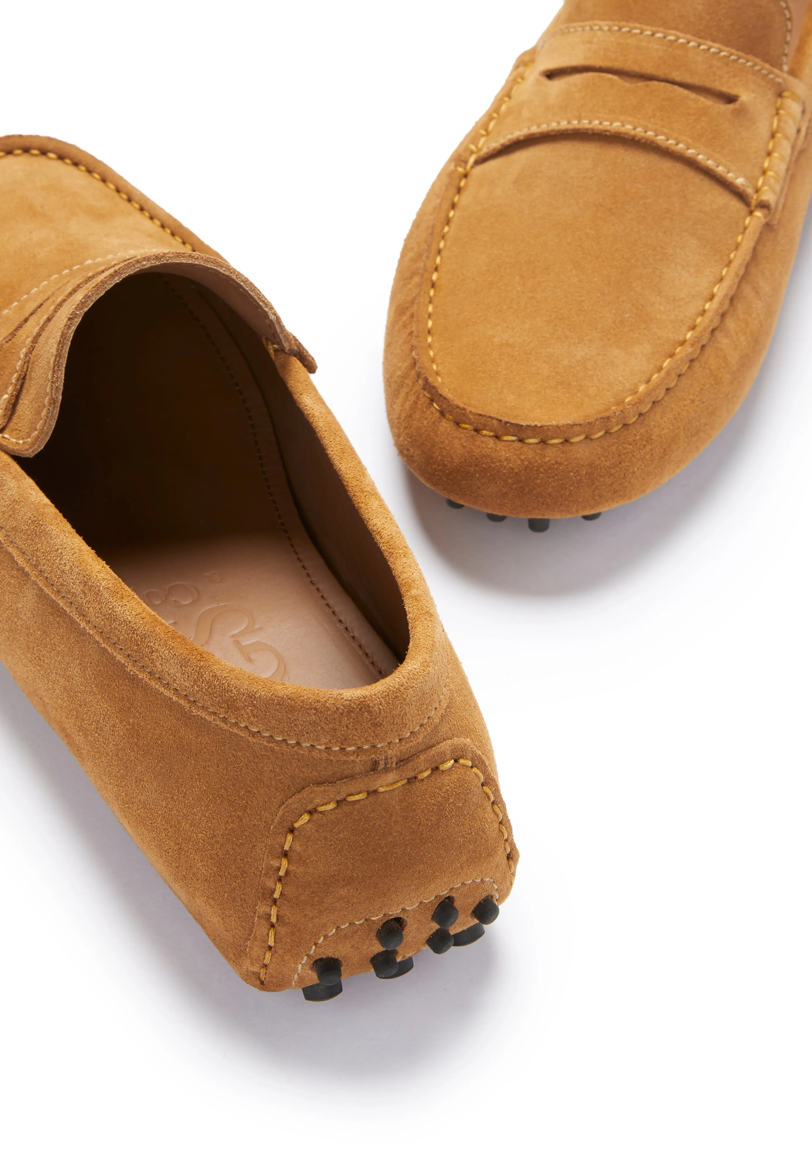 Penny Driving Loafers, tobacco suede Casual Cool Movement