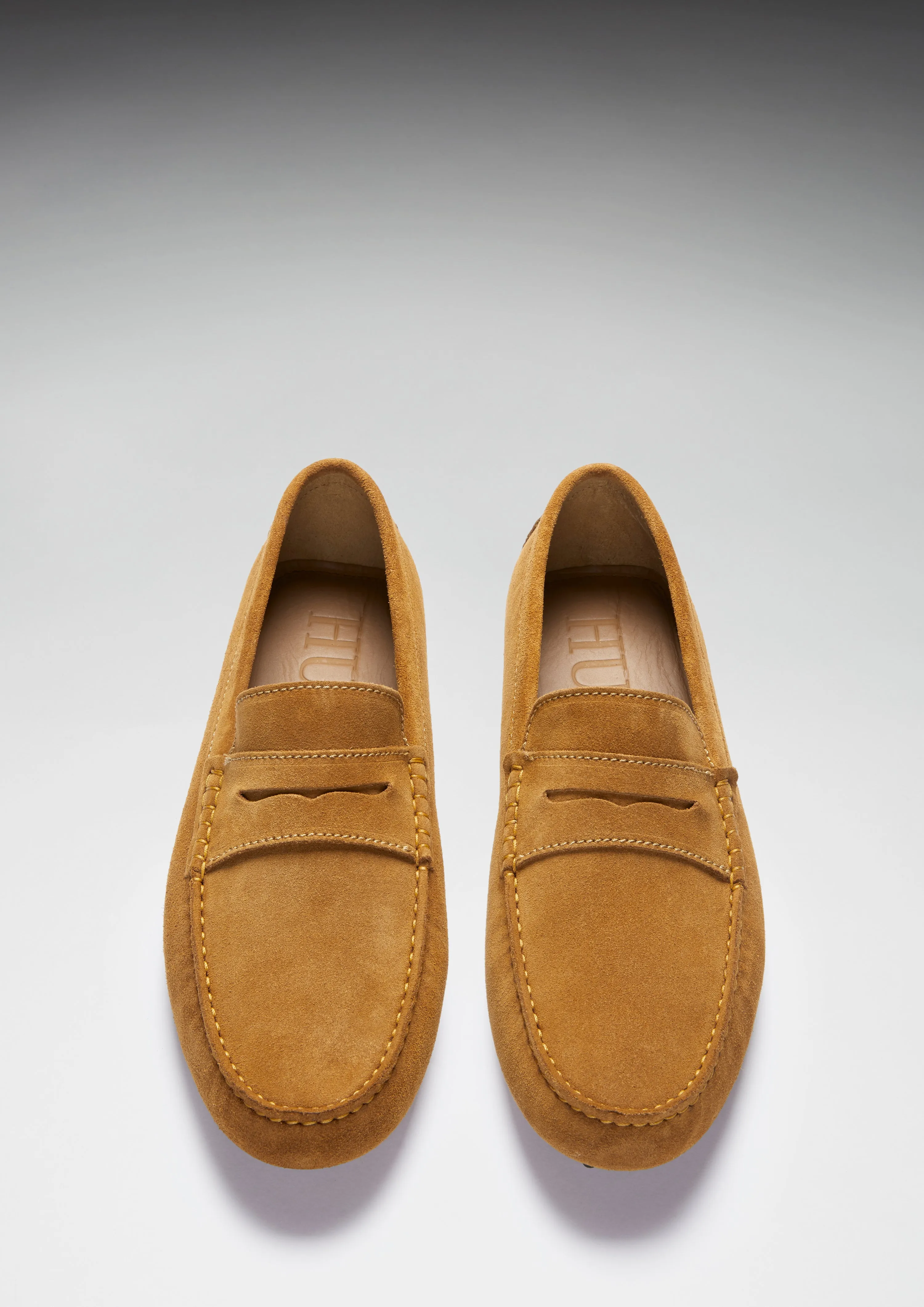 Penny Driving Loafers, tobacco suede Arch support