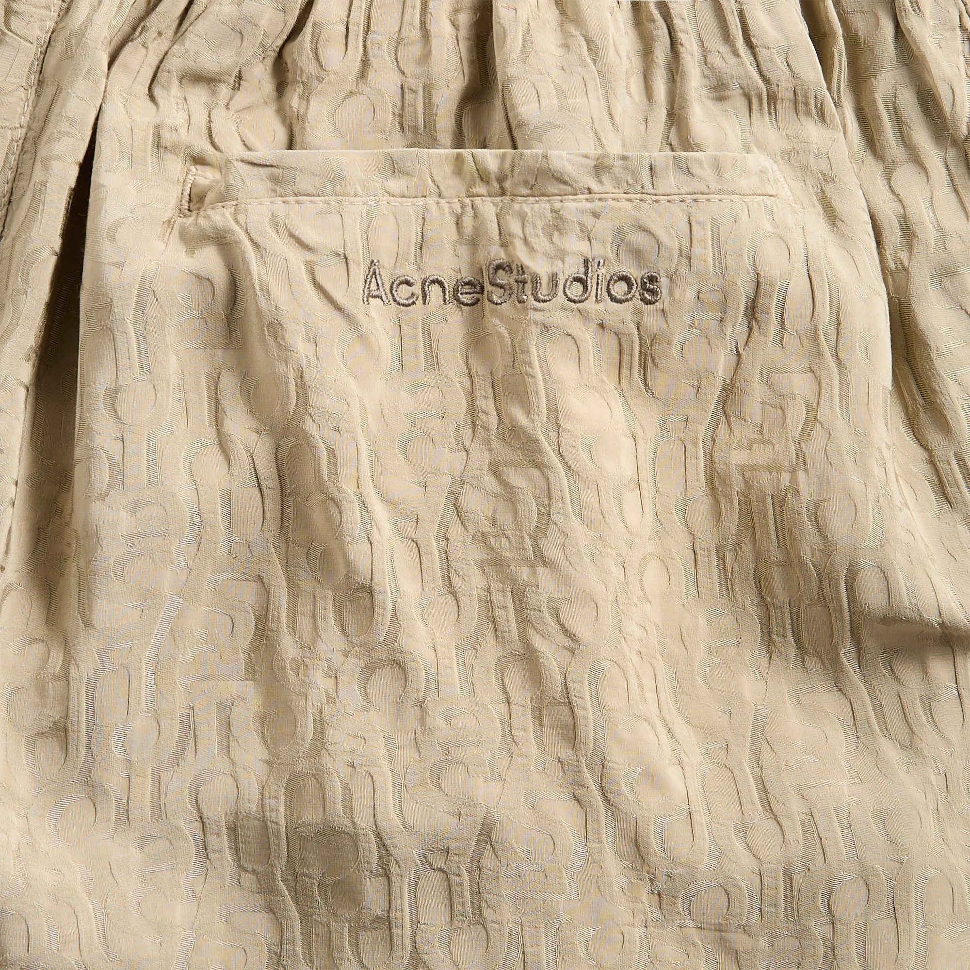 Comfy Waistband DurableStitching Acne Studios Woven Shorts - Warm Grey