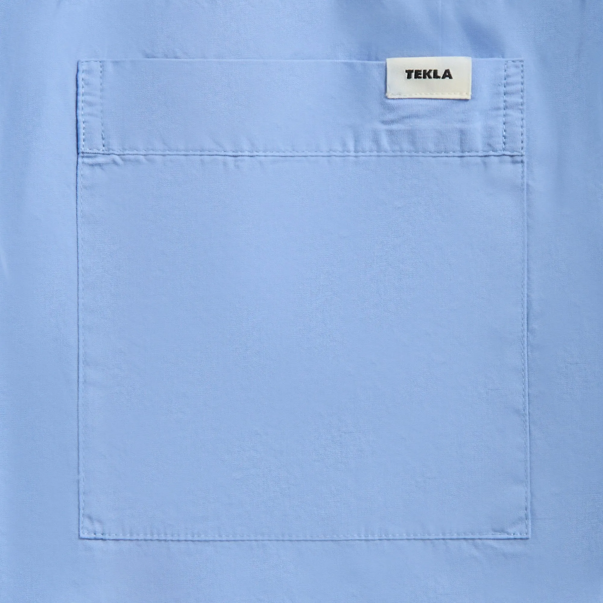 Tekla Poplin Pyjama Shorts - Solid Cornflower Blue Breathable Comfort Fit Fast Absorption Textile