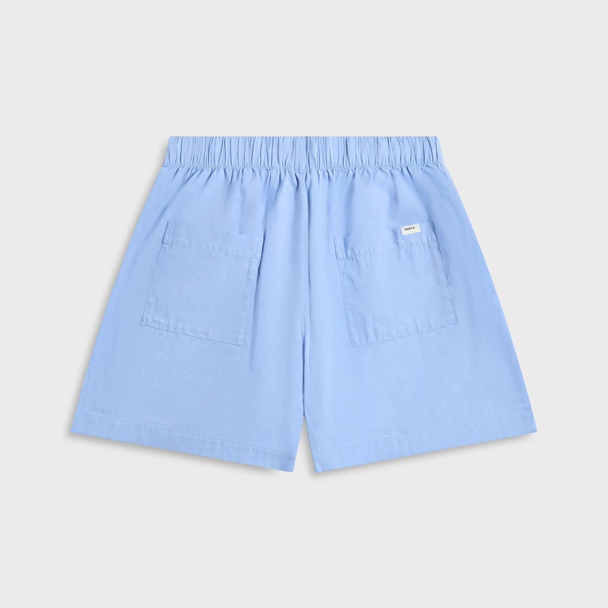 Tekla Poplin Pyjama Shorts - Solid Cornflower Blue Simple Flex