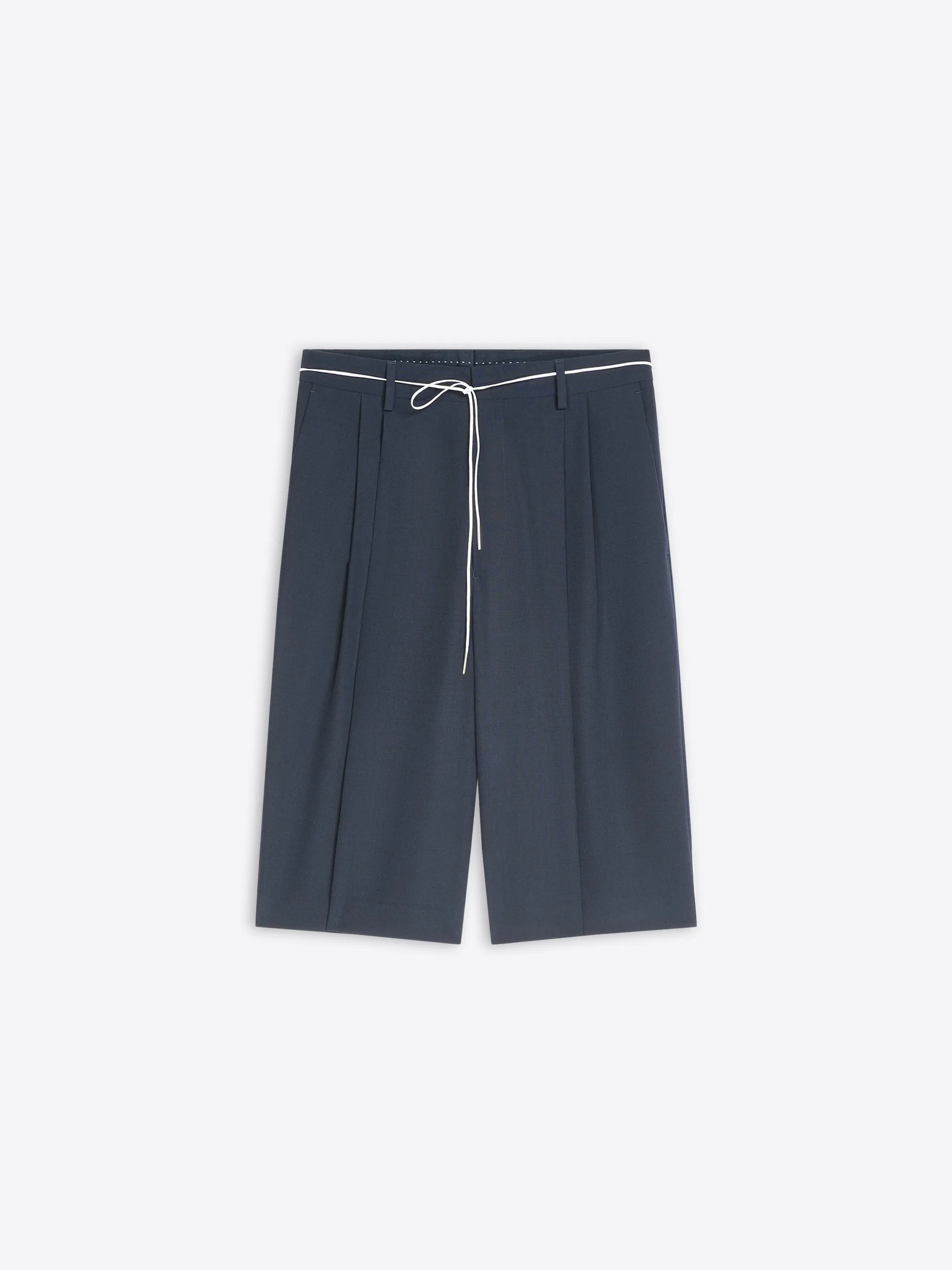 Tailored wool shorts Dark wash BreathableMeshLining