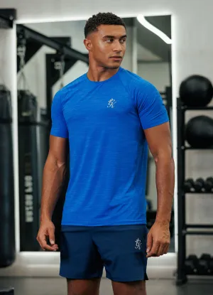 Gym King Energy Grindle Tee - Royal Azure Breathable and Comfortable