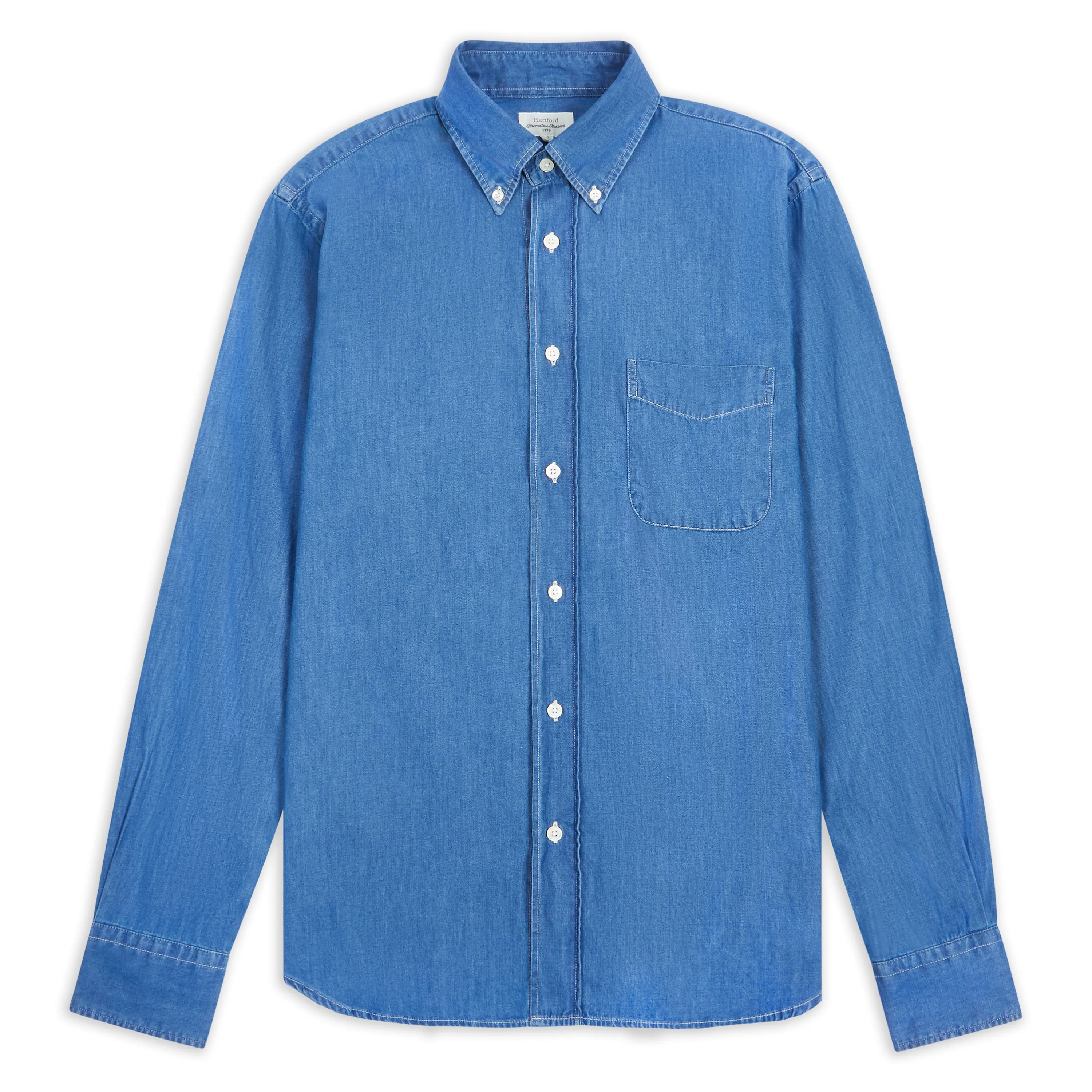 Modern Look Pitt Cotton Shirt - Indigo