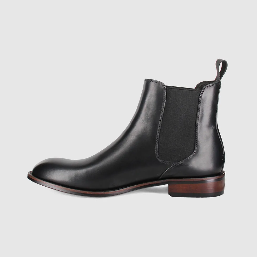 Plymouth Chelsea Boots Black Eco Material Morning Walk