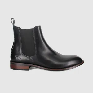 Plymouth Chelsea Boots Black Rugged Built Work Commute