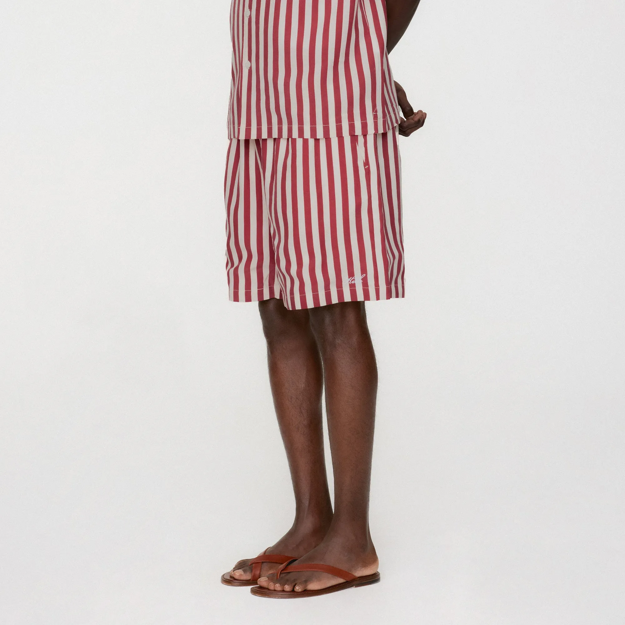 Kith Striped Cedar Short - Allure Sport Flex Design Daily Casual