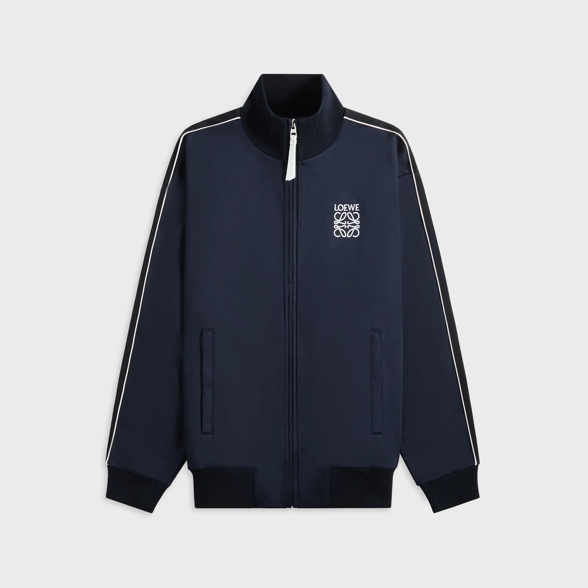 Anti Static Treatment Recycled Polyester Blend Loewe Tracksuit Jacket - Dark Navy
