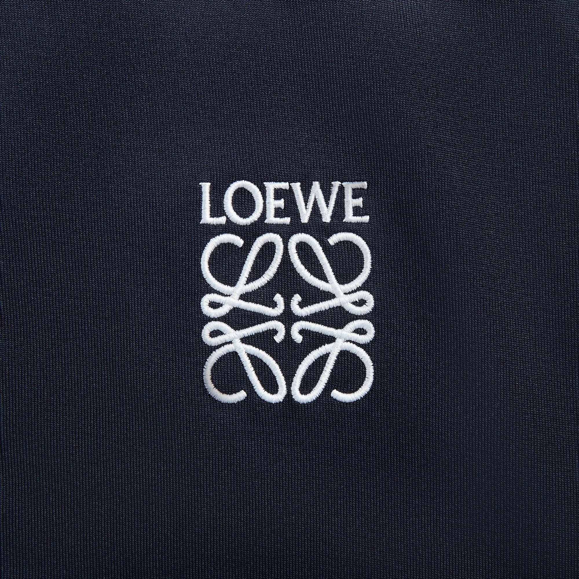 Loewe Tracksuit Jacket - Dark Navy RibbedTrims Polished Casual