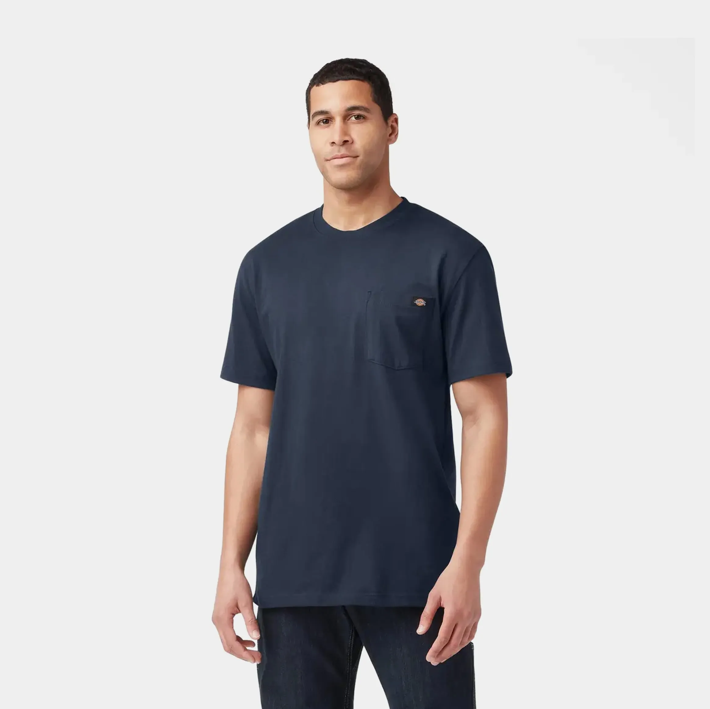 Heavyweight Crew Mens Short Sleeve Shirt (Navy) Fresh Style