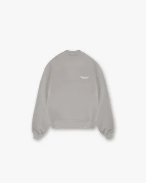 Represent Owners Club Script Sweater - Slate Oversized Design