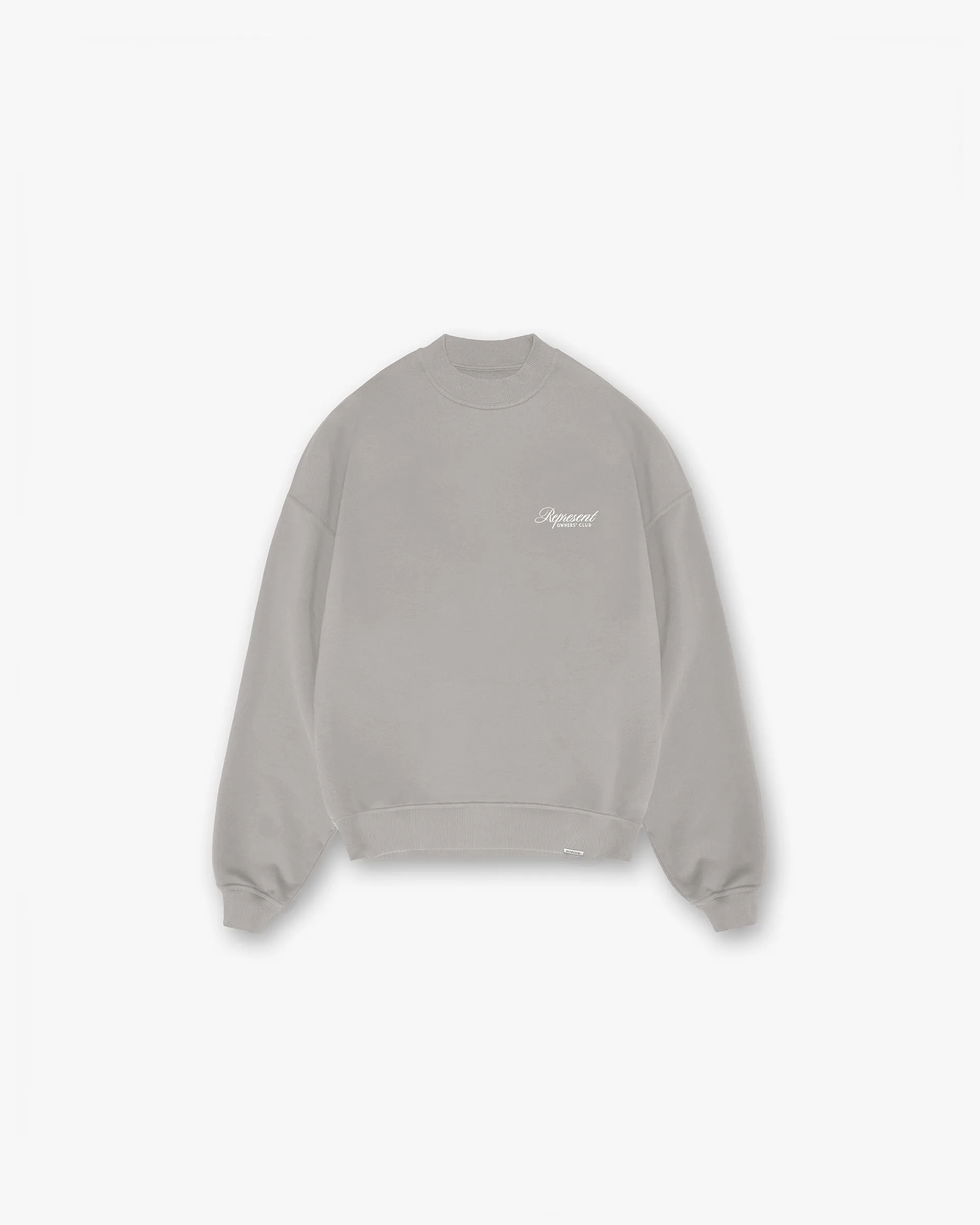 Represent Owners Club Script Sweater - Slate Oversized Design