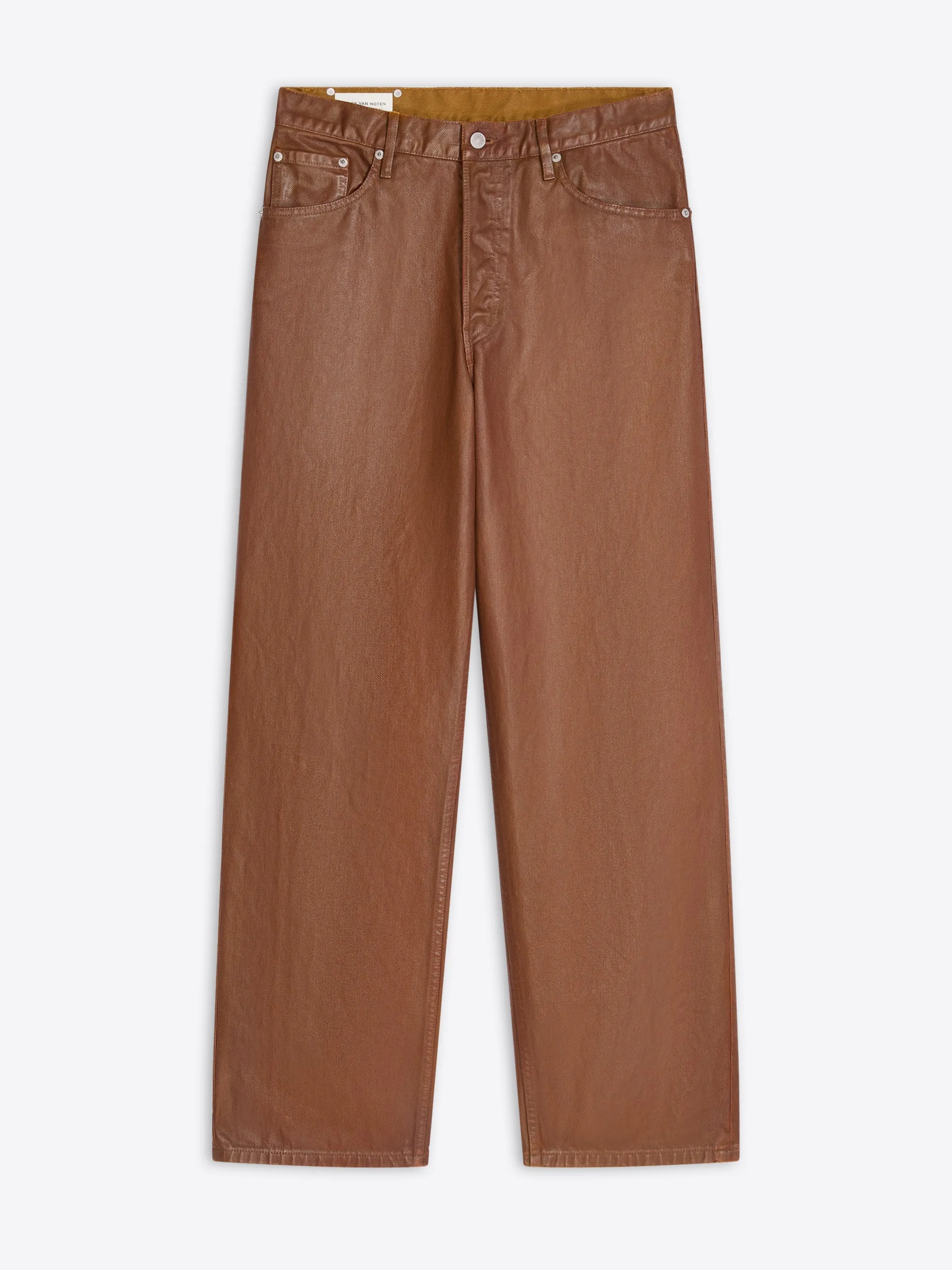 Chilly Weather Coated loose fit jeans