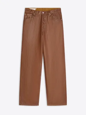 Chilly Weather Coated loose fit jeans