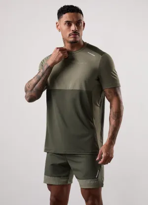 Gym King Advance Tee - Khaki Multi Hypoallergenic Fibers Outdoor Leisure Look