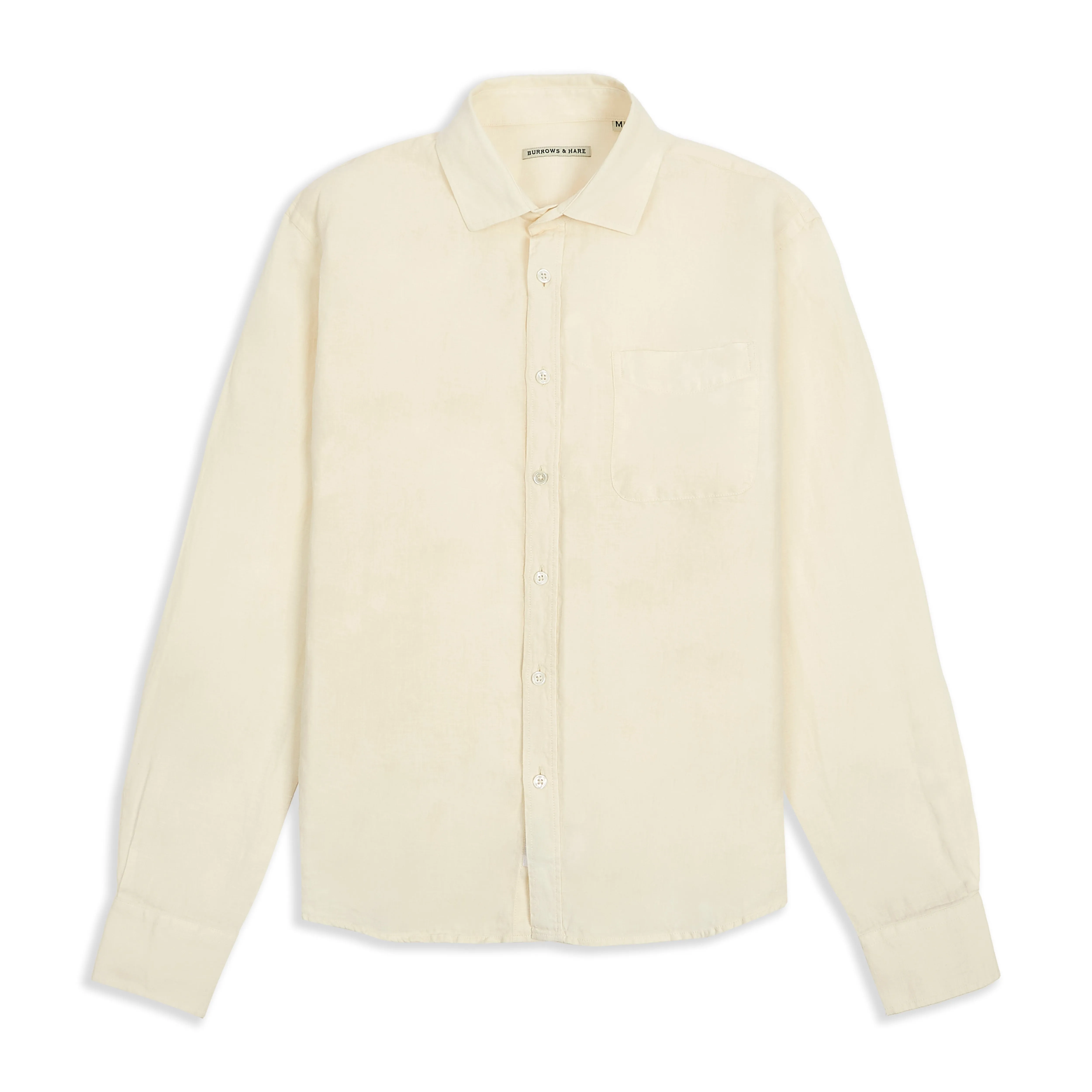 Burrows & Hare linen shirt - Ecru Compact Packing