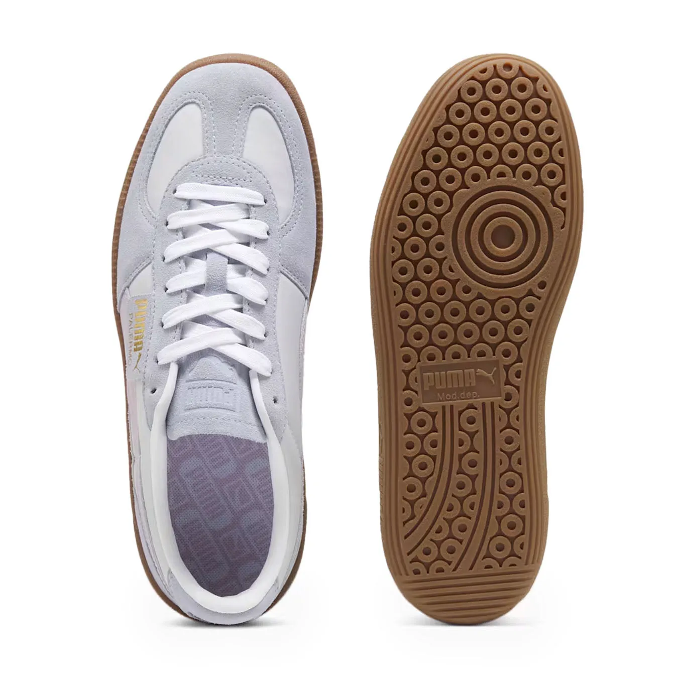 Puma Palermo OG Trainers Gray / Fog Gray Ring Walk Sky View